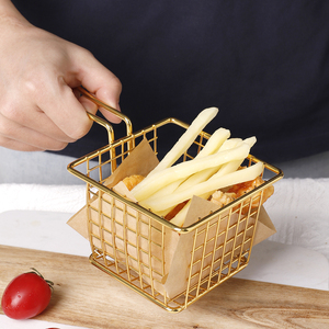 Accessoires de cuisine, paniers à frites avec poignée et panier de service pour collations, frites et poulet frit pour un usage domestique - Product Image 4