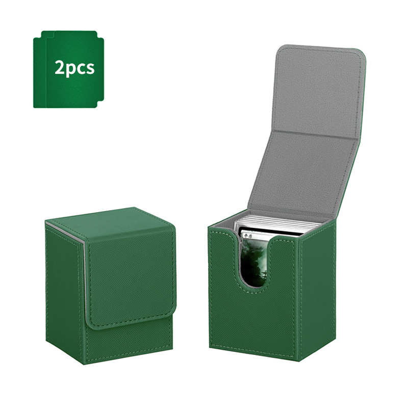 Scatola verticale per inserimento - 100 - verde - 2 carte verdi
