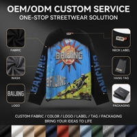 T-shirt personnalisé à manches longues pour homme, coupe oversize, imprimé graphique Squelette Soleil, style Streetwear Hip Hop, Marque privée, Faible MOQ, OEM ODM, Usine professionnelle