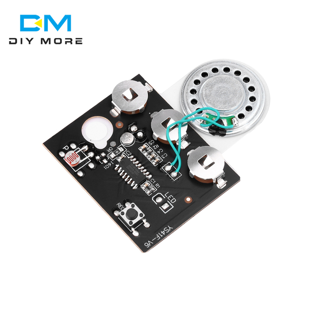 30S Sound Voice Music Recorder Board Photosensitive Sensitive Key Control Programmable Chip Audio Module for Greeting Card DIY