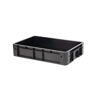 Caja de Almacenamiento y Circulación Antiestática Conductiva ESD 3W-9805317A, Venta de Fábrica, Caja de PP con Capacidad de 100 kg