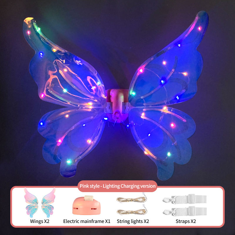 Electric fairy Wings - Pink - light charging version
