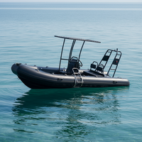 Bateaux pneumatiques en aluminium semi-rigides Rhib 480 de 16 pieds Orca/Hypalon/PVC
