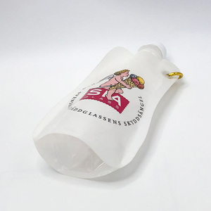 Custom Logo Gravure Printed 500ml White PE <b>Plastic</b> <b>Packaging</b> Portable Reclosable Spout Pouch for Beverage Milk Water Liquid Beer - Product Image 3