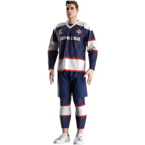 Oferta Especial: Uniforme Deportivo de Manga Larga con Cuello en V para Hombre, Talla Grande, Ropa Deportiva para Mujer, Diseño Personalizado, Jersey de Hockey para Práctica - Product Image 5