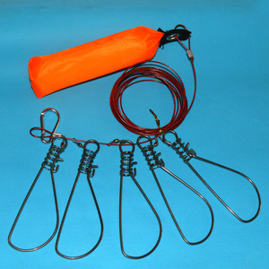 Stainless Steel Live Fish Clips With Buoyancy <b>Floats</b> 5.5m For Freshwater <b>Fishing</b> Lure Tools - Product Image 1