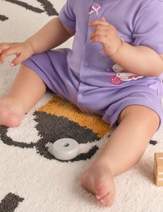 Barboteuse tricotée en coton respirant Offre Spéciale pour bébé vêtements pour enfants avec fermeture à glissière à manches courtes - Product Image 6