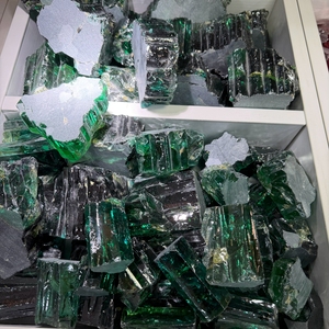 Wholesale Price Uncut Paraiba Green Cubic Zirconia <b>Gems</b> Material Raw <b>Stone</b> for <b>Gems</b> Cutting - Product Image 6