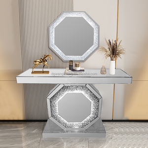 <span class=keywords><strong>Console</strong></span> miroir contemporaine haut de gamme Design minimaliste moderne pour salon ou chambre à coucher pour hôtel Meubles en verre - Product Image 5