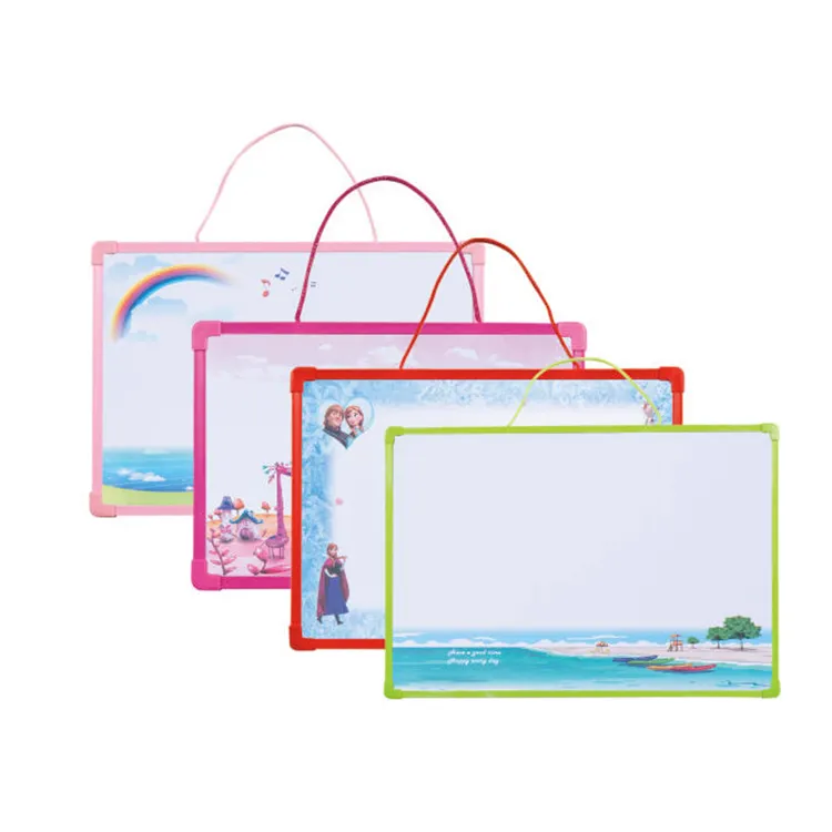 Colorful Plastic Student Learning Writing Board Kids Drawing Board Magnetic Whiteboard