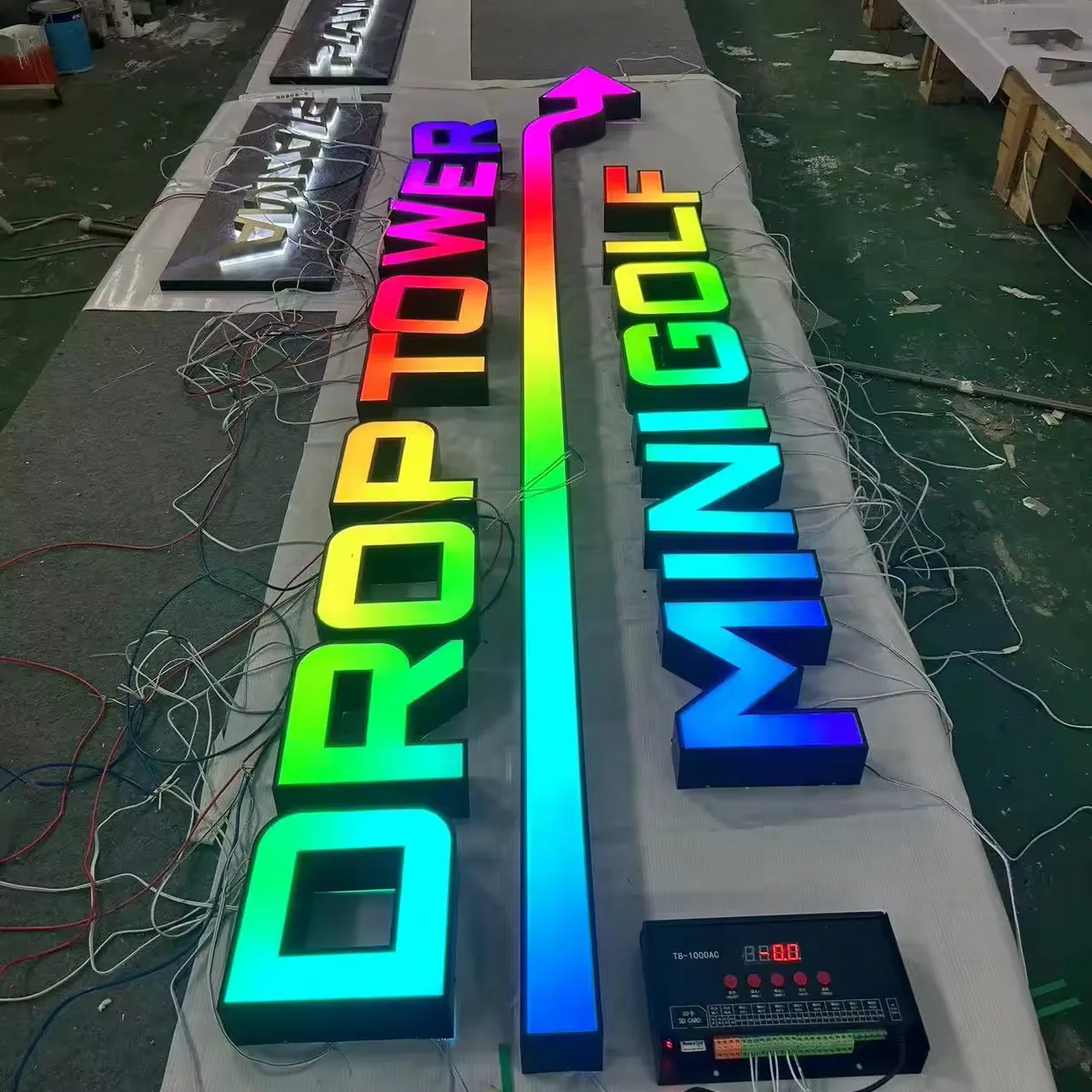 3d Led Sign 3d Led Signage Signs Letters Outdoor Custom Business Building Stainless Metal Led Signage