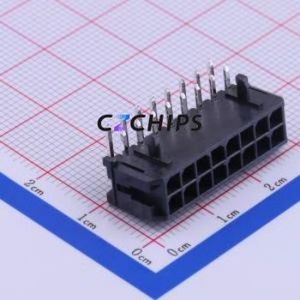 430451600 Wire-to-Board Pin Header Through hole Component (THT),P=3mm Connector 2x8P 3mm Right Angle Insert Micro-Fit (MX 3.0) - Product Image 1