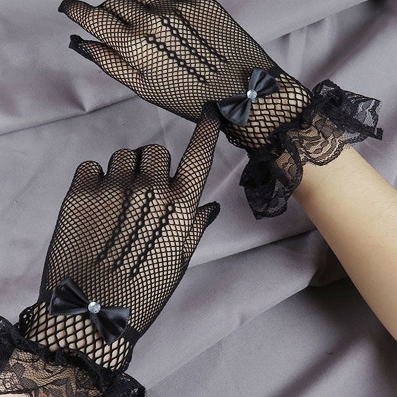 Women Solid Fingerless Gloves Sexy Girl