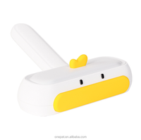 Conception de canard jaune TPR chat chien brosse d'épilation haute qualité Portable épilateur pour animaux de compagnie rouleau grattoir brosses autonettoyantes