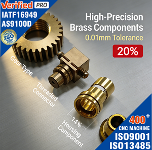 Peças de Latão CNC de Alta Precisão Autolubrificantes com Rosca para Usinagem, Prazo de Entrega Rápido para Dispositivos Industriais - Product Image 1