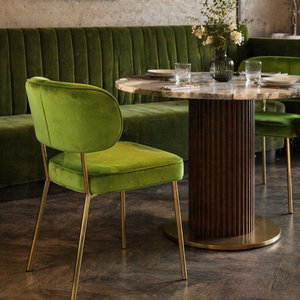 Ensemble de meubles de restaurant et de café personnalisés, canapé en tissu moderne, <span class=keywords><strong>table</strong></span> et chaises de restaurant - Product Image 2