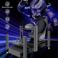 Simulateur de course VR Somatosensoriel G Race : Ensemble complet d'équipement de jeu, simulateur de rallye avec siège de liberté et cockpit