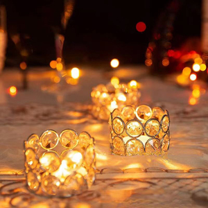 Bougeoirs en cristal <span class=keywords><strong>Chandelier</strong></span> chauffe-plat pour mariage Saint Valentin Décoration de fête Décoration intérieure Boîte cadeau Bougies Lanternes Bougies - Product Image 2
