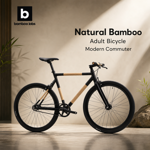 Highland Bamboo Bike <b>Frame</b> for <b>Bicycle</b> Steel/Aluminum Joints Customizable Painted Finishes Branding Unique Geometries Compatible - Product Image 4