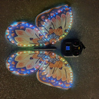Drone papillon bionique télécommandé haute performance JIN PENG 2,4 G avec lumières RGB, idéal pour les événements de mariage.