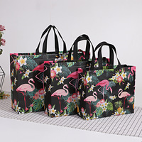 Sac fourre-tout à coins arrondis, sac de courses écologique en non-tissé laminé, sacs personnalisés en non-tissé PP, sacs de supermarché en non-tissé