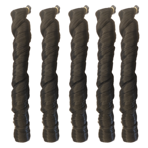 <span class=keywords><strong>Cheveux</strong></span> Synthétiques Bouclés Ondulés Libres à Crochet Français 22 Pouces, Style Spirale pour Femmes Noires, Échantillon Gratuit - Product Image 2