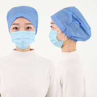 Bonnet chirurgical jetable SMS certifié CE, ajustement parfait, facile à porter, vente en gros, anti-poussière pour hôpitaux, salles d'opération, cliniques dentaires