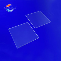 Lámina de Cuarzo Natural Transparente Personalizada al por Mayor, Ventana de Cuarzo Fundido UV, Placa de Cuarzo Transparente Delgada, Corte Perforado
