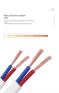 Nhà Máy Tùy Chỉnh Không Thấm Nước Rvvb 300/500V Cáp Điện 0.75/1/1.5/2.5/4 Vuông Mềm Che Chắn PVC Đồng Dây Điện - Product Image 3