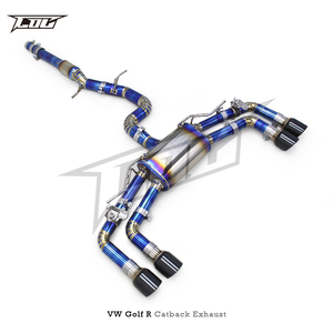 Systèmes d'échappement Catback en titane OEM pour VW GOLF R/MK8/8R 2.0T 2020-2024 Pièces détachées automobiles de silencieux de tuyau d'échappement de voiture de sport de course - Product Image 2