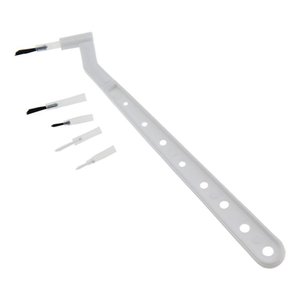 Cepillo dental de repuesto con mango de nailon curvado para cuidado bucal, uso adulto - Product Image 3