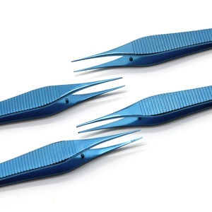 Pinzas para Cirugía de Párpado Doble, Dentadas, con Punta Lisa, de Boca Ancha, Manuales, de Aleación de Titanio, 12.5CM, Pinzas Oftálmicas - Product Image 5