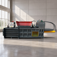 Presse à balles hydraulique horizontale pour déchets, compacteur de cartons en plastique et textiles pour station de tri des déchets plastiques