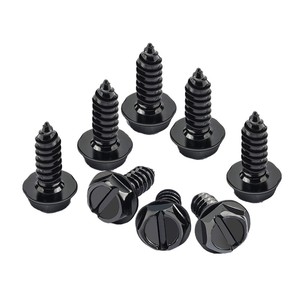 Tornillos Negros Antirrobo <span class=keywords><strong>para</strong></span> Fijar Matrículas, Marcos y Cubiertas de Matrículas en Automóviles y Camiones - Product Image 6