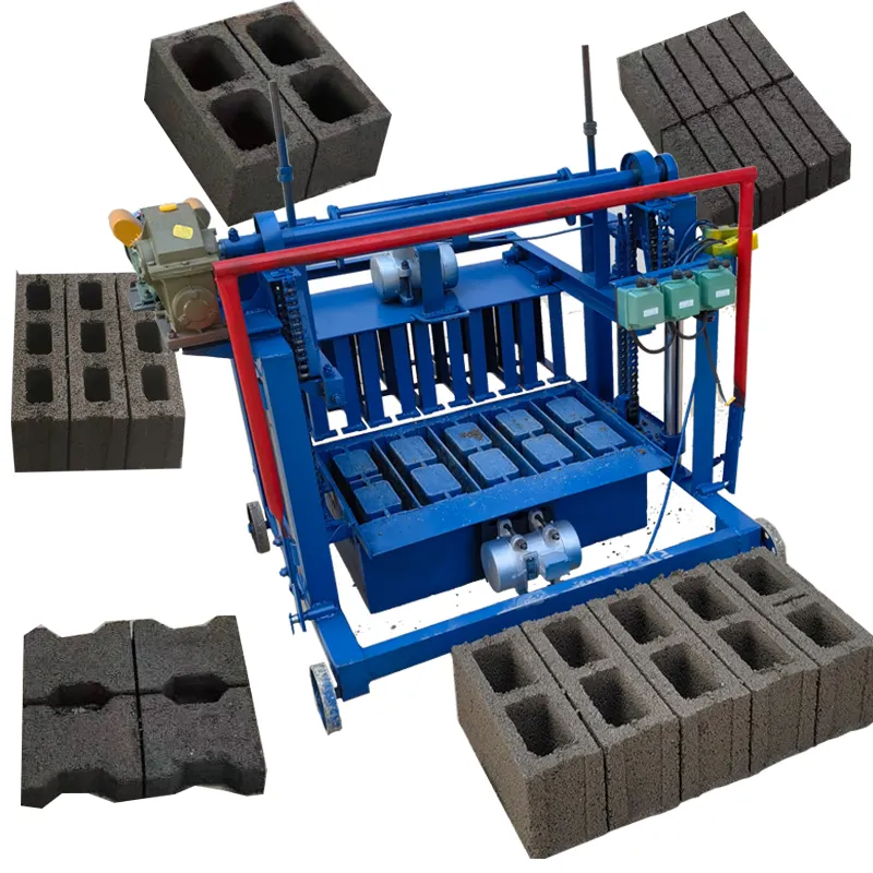 Mesin pembuat bata beton ponsel kustom ukuran dan bentuk mesin pembuat mesin blok beton mesin pembuat bata Manual Diesel