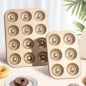 Moules à donuts antiadhésifs pour usage domestique, plateaux de cuisson créatifs pour <span class=keywords><strong>mini</strong></span>-gâteaux et biscuits, outils de cuisson durables en acier au carbone - Product Image 4