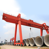 Grue portique à double poutre 30T 50T pour extérieur, personnalisable, pour levage lourd sur chantier de construction