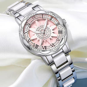 Reloj de Pulsera Caven Dition para Mujer, Caja de Aleación, Esfera Analógica de Cuarzo, con Pedrería, Resistente al Agua 3BAR, Ligero, con Correa Oculta - Product Image 2