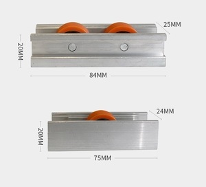Fabrika özel cam sürgülü kapı kasnak pencere tekerlek sürgülü kapı pencere şerit kasnak ev dilsiz donanım Abalone oluk Whee - Product Image 6