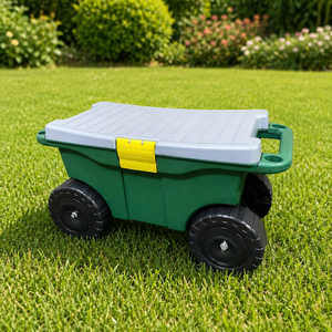 High-Impact Polypropylene Flexible Waterproof Kneeler Stool <b>Garden</b> <b>Tool</b> Cart With Storage <b>Box</b> - Product Image 1