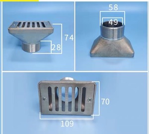 2 inch chống tắc nghẽn thép không gỉ tràn cắm hồ bơi máng xối cống ống thay thế với New hồ bơi công cụ & phụ kiện - Product Image 6