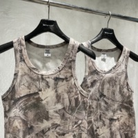 Camiseta sin Mangas con Patrón de Camuflaje Desértico, de Alta Calidad, con Parche de Goma Personalizado, para Caza al Aire Libre