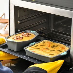Moule à gâteau carré en silicone résistant à la chaleur et outils de pâtisserie personnalisés pour la cuisson de gâteaux, brownies et pains. - Product Image 4