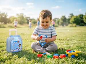 Trousse de Docteur pour Enfants, <span class=keywords><strong>Jouet</strong></span> de Simulation pour Garçons, <span class=keywords><strong>Valise</strong></span> Portable de Docteur/Infirmière, Armoire à Médicaments, Jouets de Médecin - Product Image 1