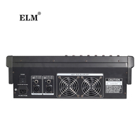 Console audio de scène pour DJ et karaoké professionnel, mixeur amplifié 8 canaux 350W avec entrée USB Bluetooth et 99 effets DSP