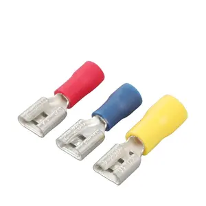 FDD-Pala de prensado de PVC, preaislada/vinilo, rojo, azul, amarillo, 1,25mm, 2mm, 5mm, conector hembra
