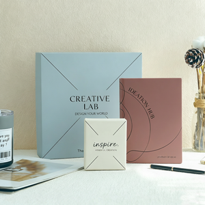 Ensemble de carnet de notes avec impression de logo personnalisé, cartes d'affirmations positives spirituelles, journal de pleine conscience, journal d'amour-propre - Product Image 1