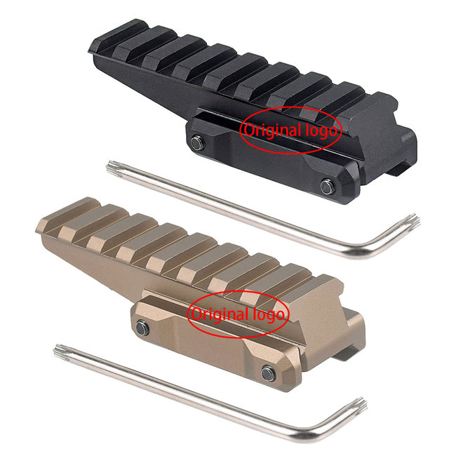 ECHAIN 20mm 9 Slots Rails Tactical UN 2.26 Inch Riser Scope Mount For 551 552 553 556 558 Holographic Sight Hunting Accessories