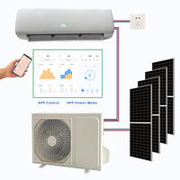 Climatiseur solaire à fréquence variable, économie d'énergie, 30000 BTU, réfrigérant R410, refroidissement/chauffage, usage hôtelier et domestique
