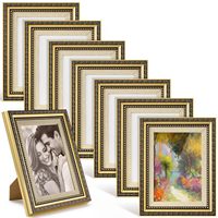 Cadre photo vintage doré personnalisé 5 x 7 pouces pour table – Cadres photo anciens ornés